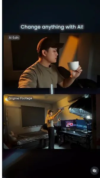 Original Instagram preview for Replace scenes inside an existing video