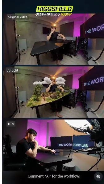 Original Instagram preview for Turn a tabletop video into a miniature world