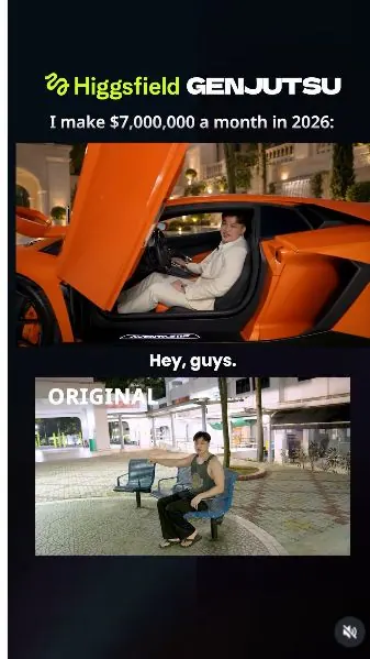 Original Instagram preview for Create a luxury-guru parody with Genjutsu