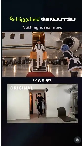 Original Instagram preview for Create a private-jet guru parody
