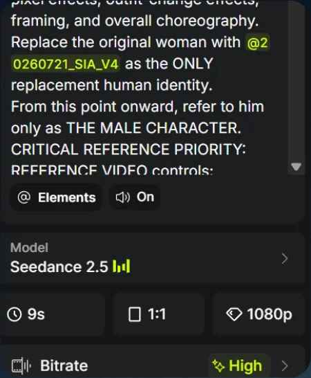 Generation settings