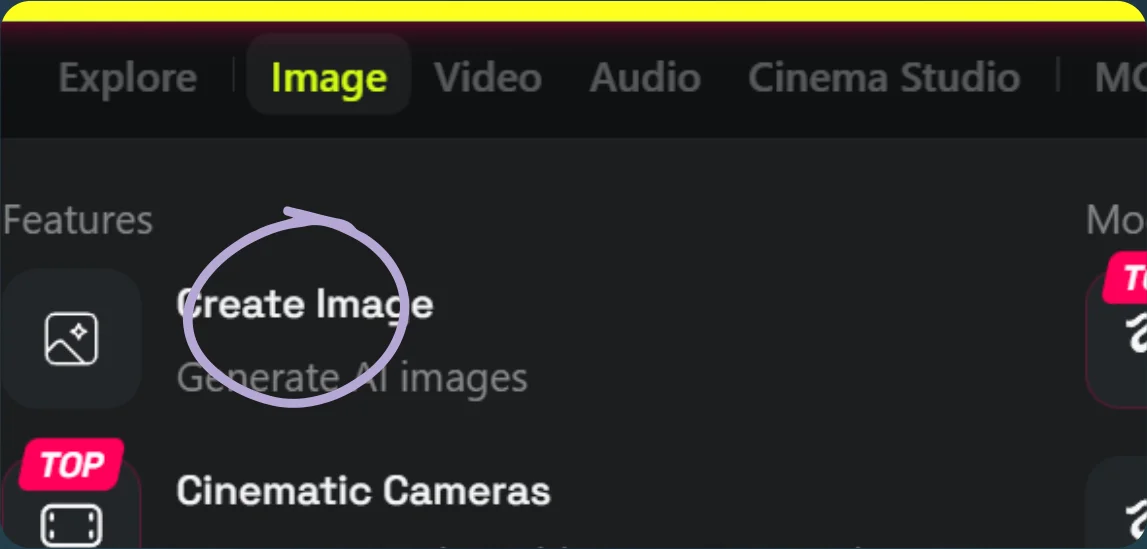 Open Create Image