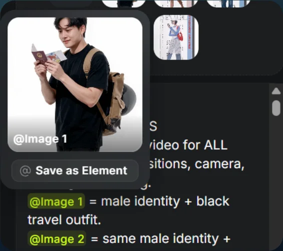 Tag each image to its look
