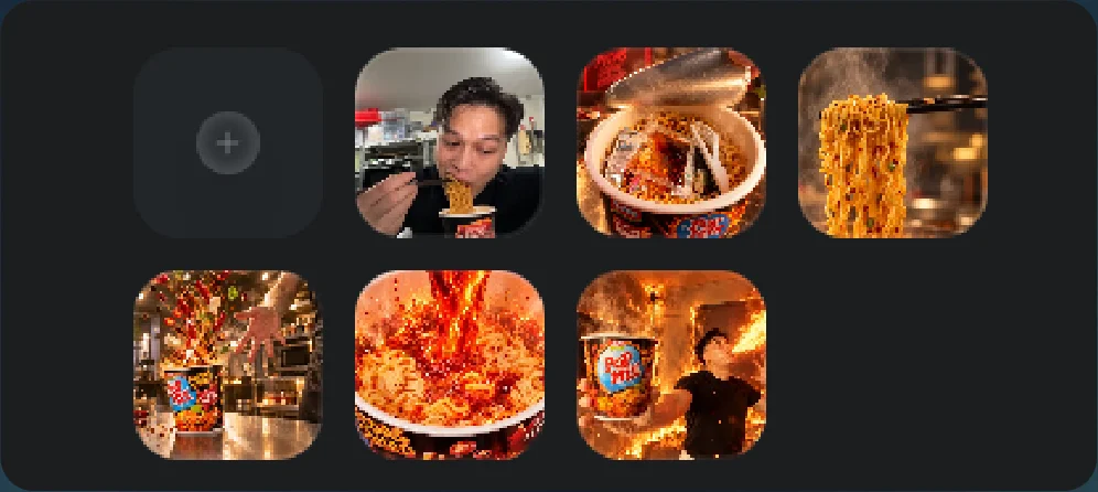 Uploaded clips and images