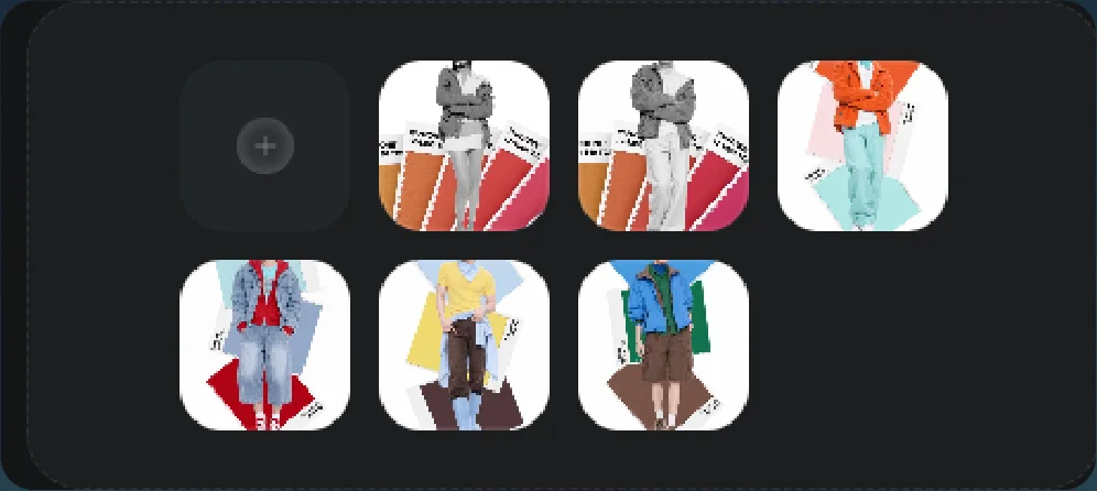 Uploaded palette images and motion reference