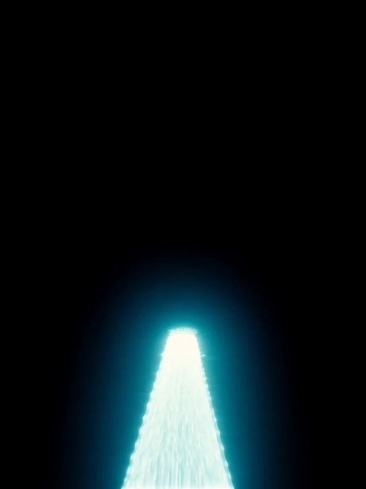 Official LiDAR example frame showing a bright cyan scan shape against a dark scene.