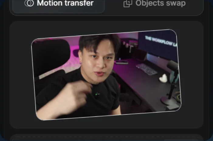 Upload in Motion transfer