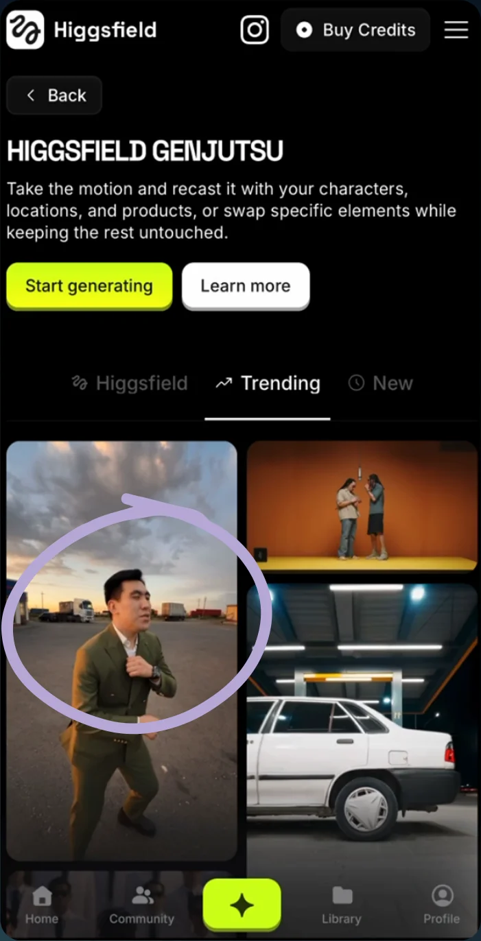 Choose a trend