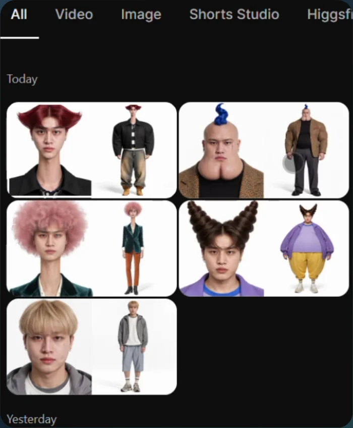 Generated influencer images