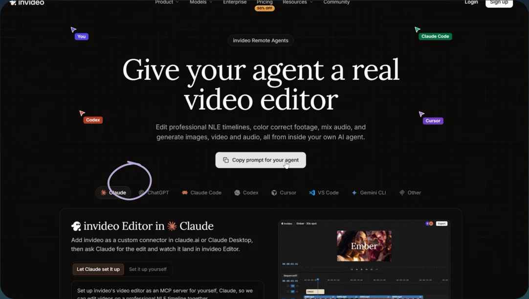 Open the connector setup page