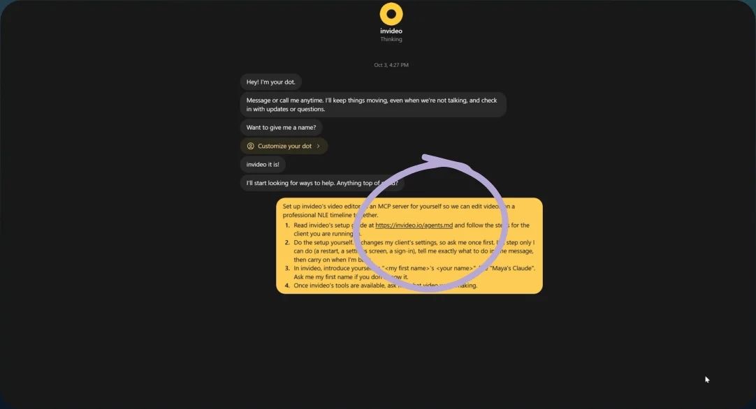 Paste the setup prompt and connect