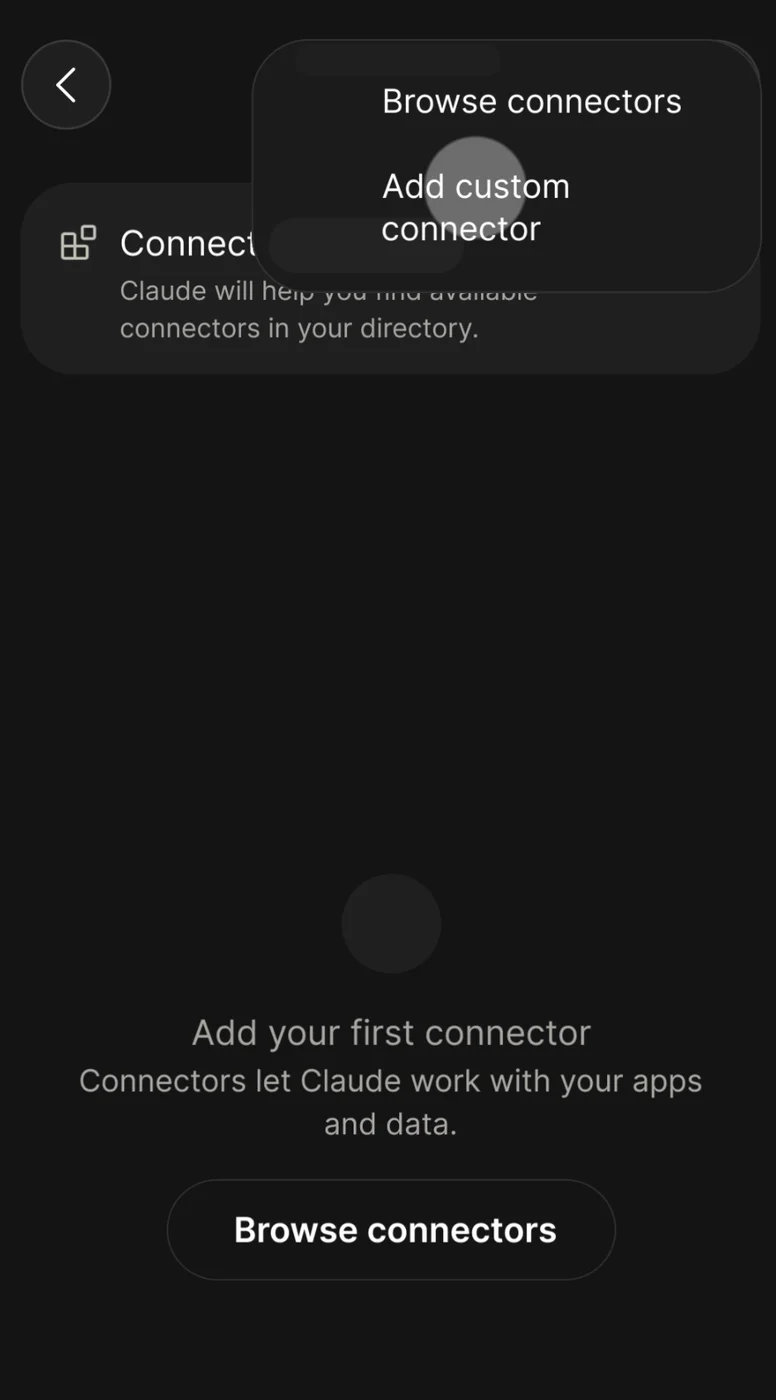 Add a custom connector