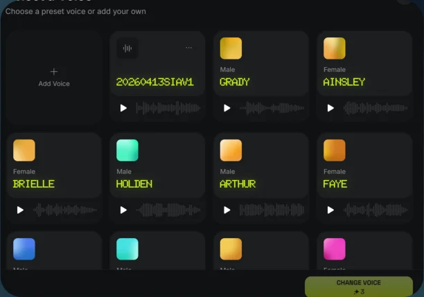 Select a voice